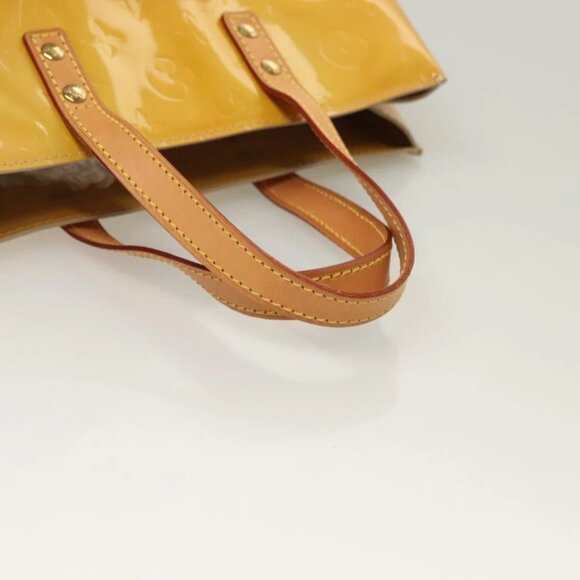LOUIS VUITTON Monogram Vernis Reade PM Hand Bag Beige LV Auth - Picture 8 of 16
